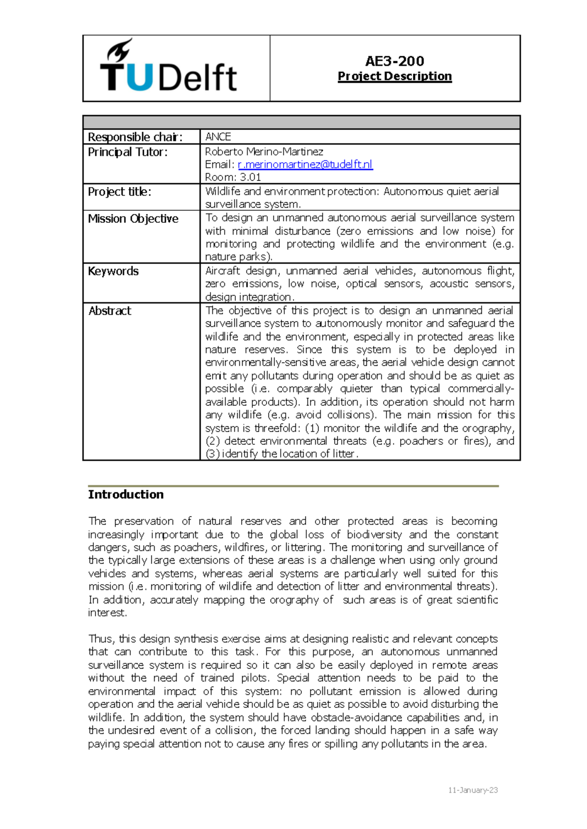 Wildlife and Environment Protection: DSE Project Overview - Studeersnel