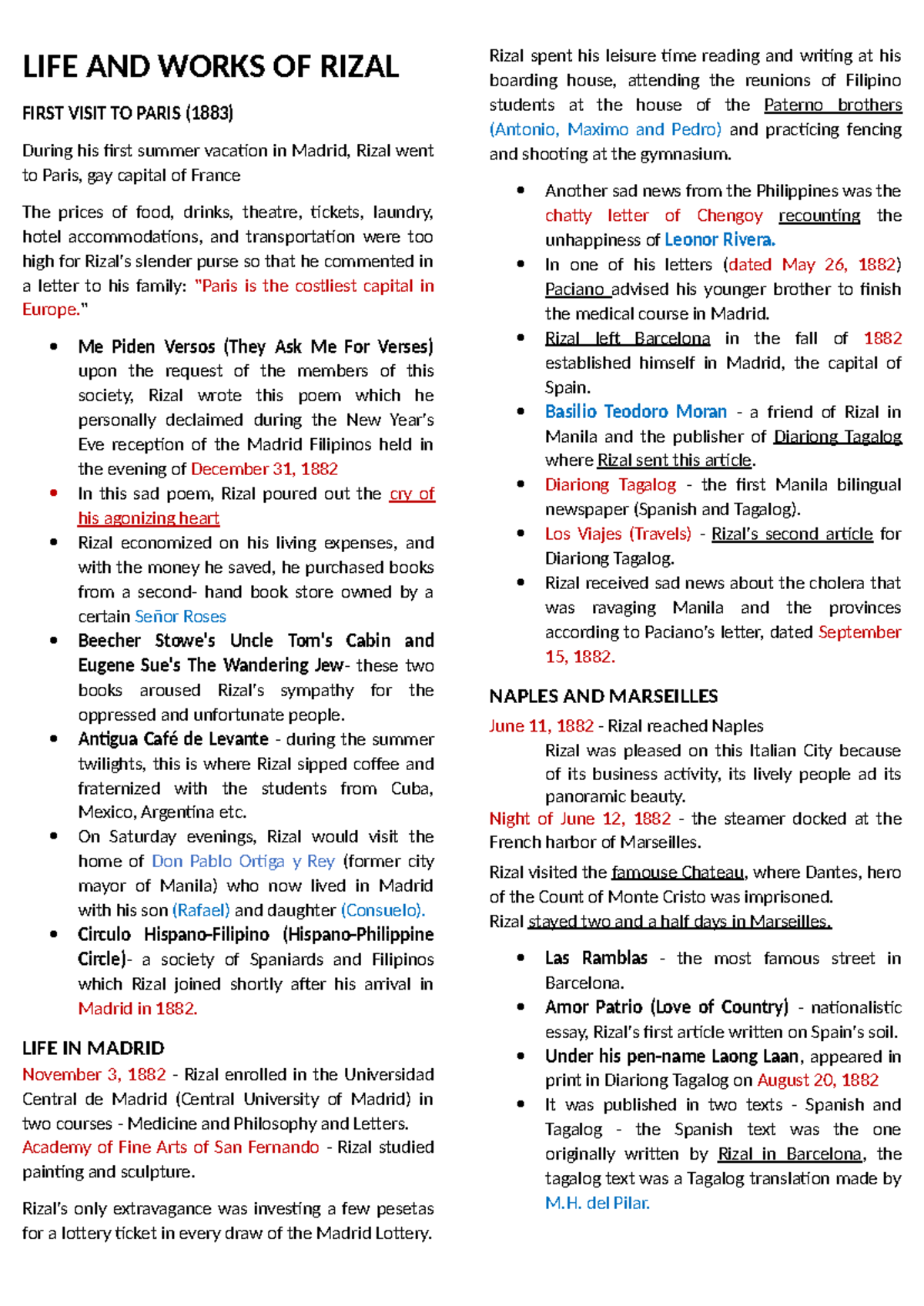 Jose Rizal's Journey: From Madrid to His Time in Europe and Beyond ...