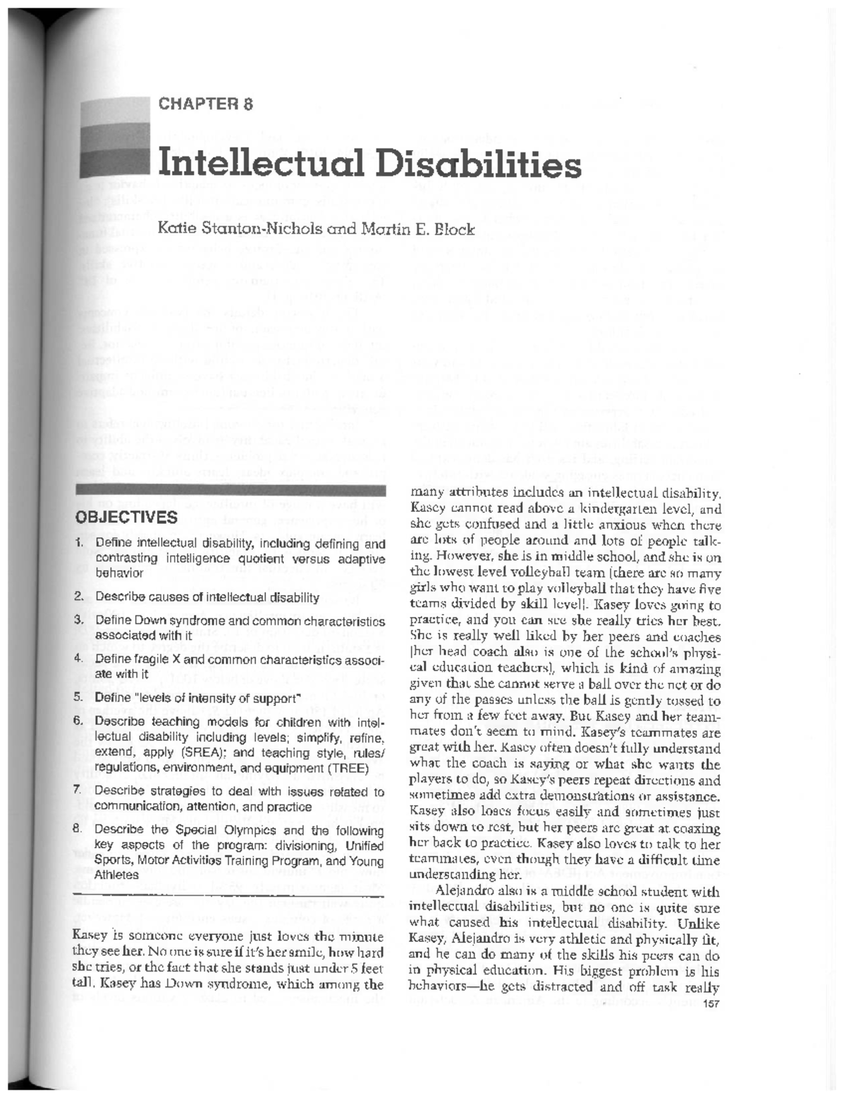 CHAPTER 8: Understanding Intellectual Disabilities - Key Concepts and ...