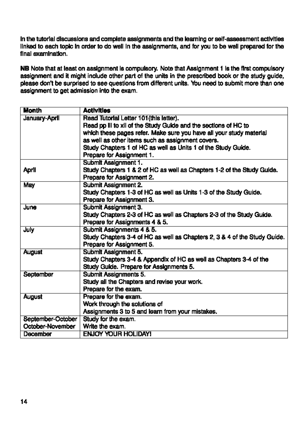 MAT 1501 Study Plan: Preparing for Final Exam and Assignments - Studocu