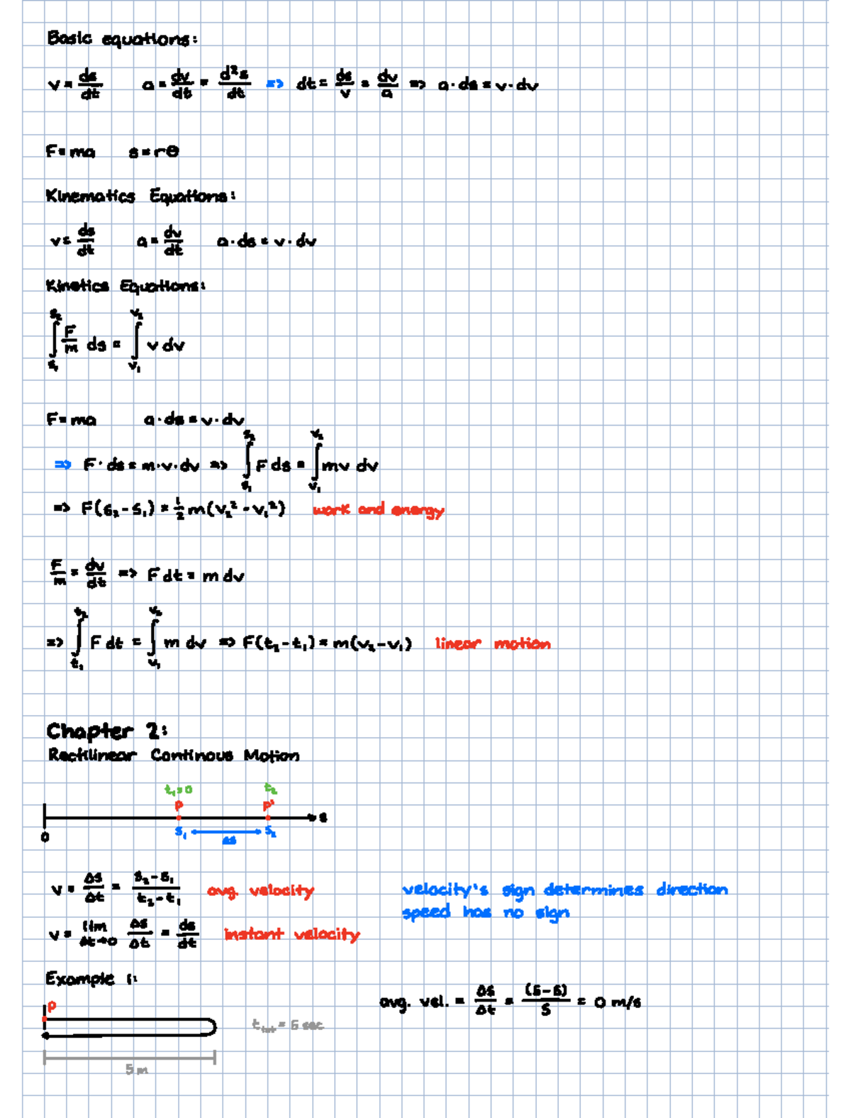 Class Notes - Kinematics & Dynamics Overview - MECE 3336 - Studocu