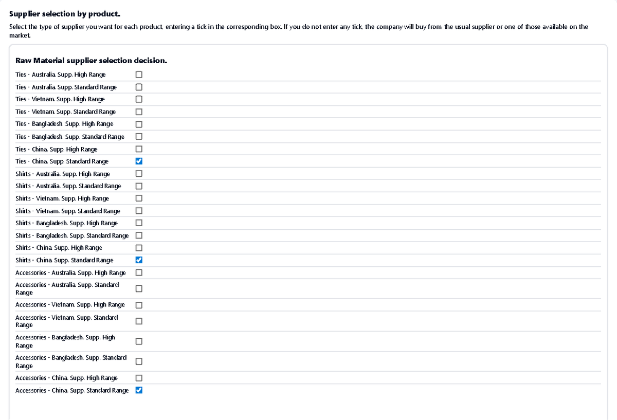 Decisions 2031 - Lecture Notes on Supplier Selection & Production - Studocu
