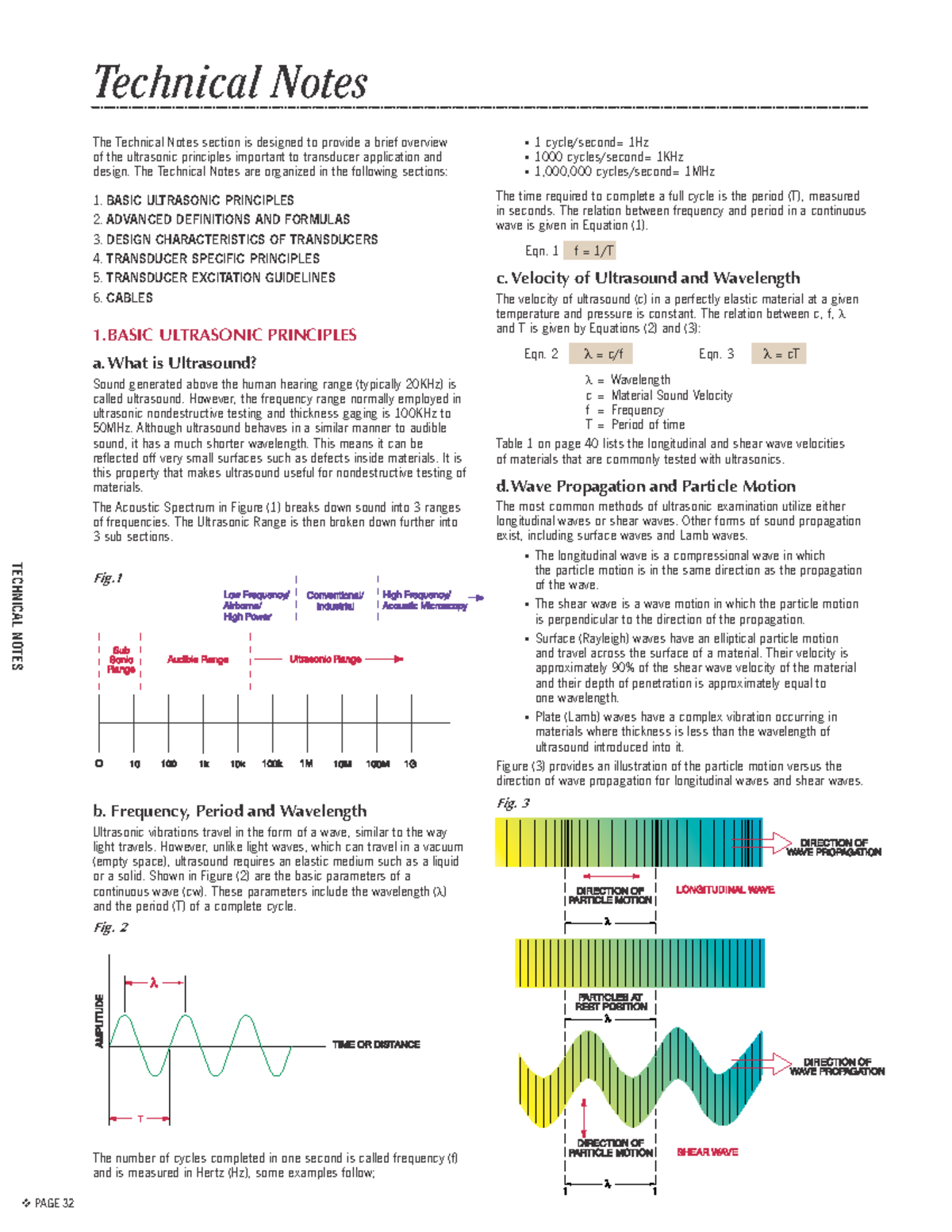 Technical Notes on Ultrasonic Transducer Applications (ENGR 101) - Studocu