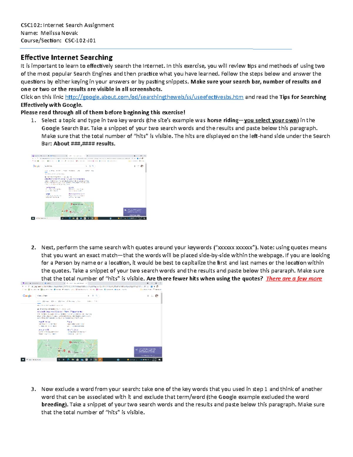 CSC-102-J Internet Search Techniques Assignment: Google vs. Bing - Studocu