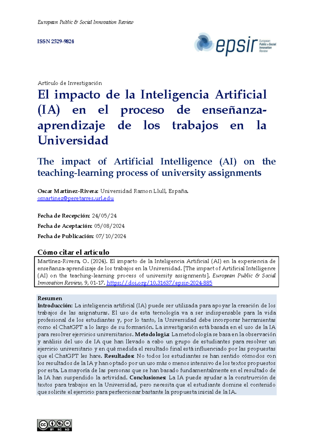 El impacto de la IA en la enseñanza universitaria: Investigación y ...