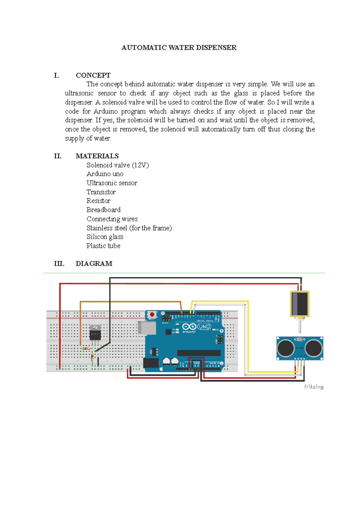 Automatic Water Dispenser Project: Design and Implementation Guide ...