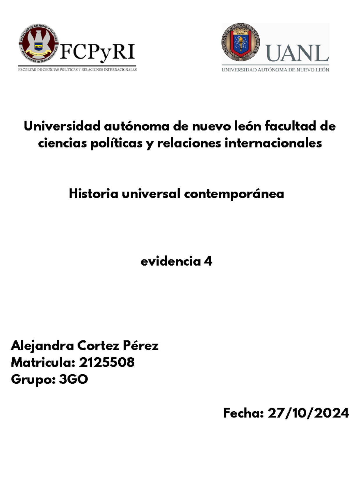 EV4 HUC ACP - evidencia 4 huc - Universidad autónoma de nuevo león ...