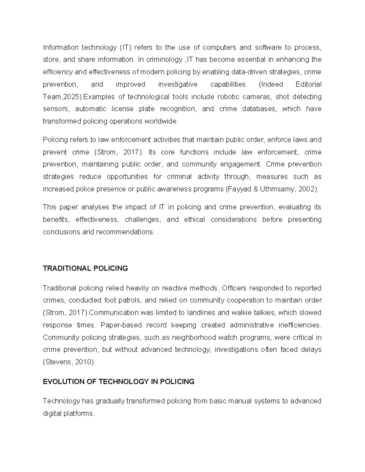 IT in Policing: Enhancing Crime Prevention and Community Engagement ...