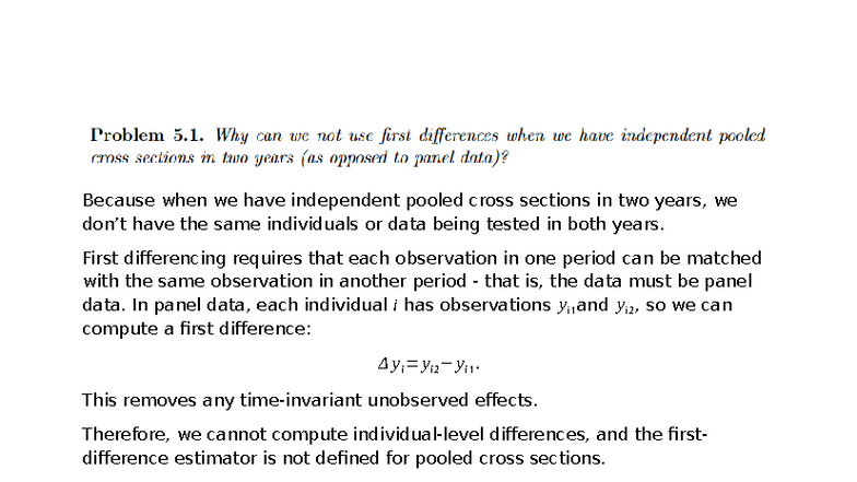 DD Regression Analysis: Pooled OLS vs. First Differencing in Panel Data ...