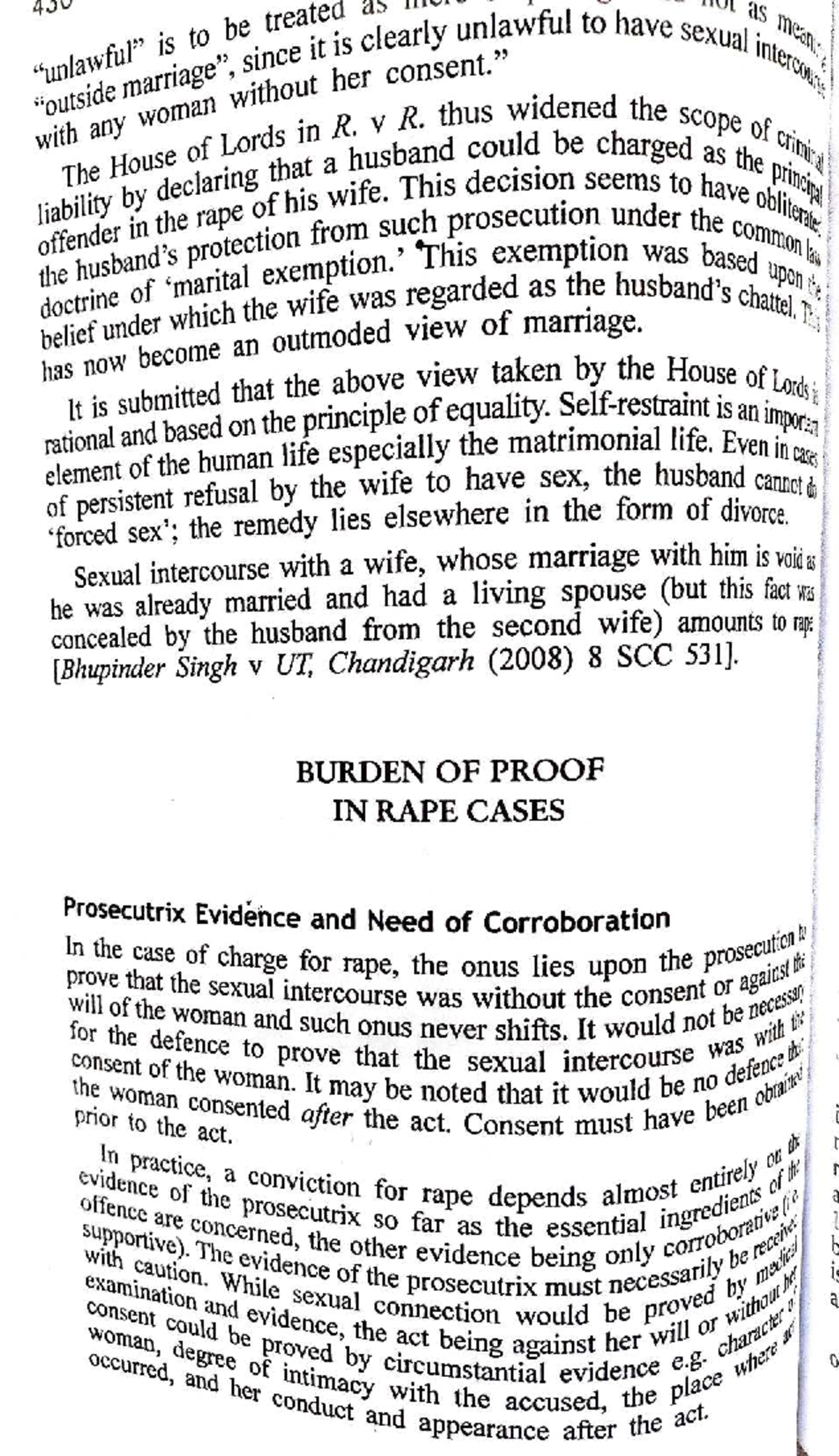 Rape Law Analysis: Burden of Proof & Consent in Indian Jurisprudence ...