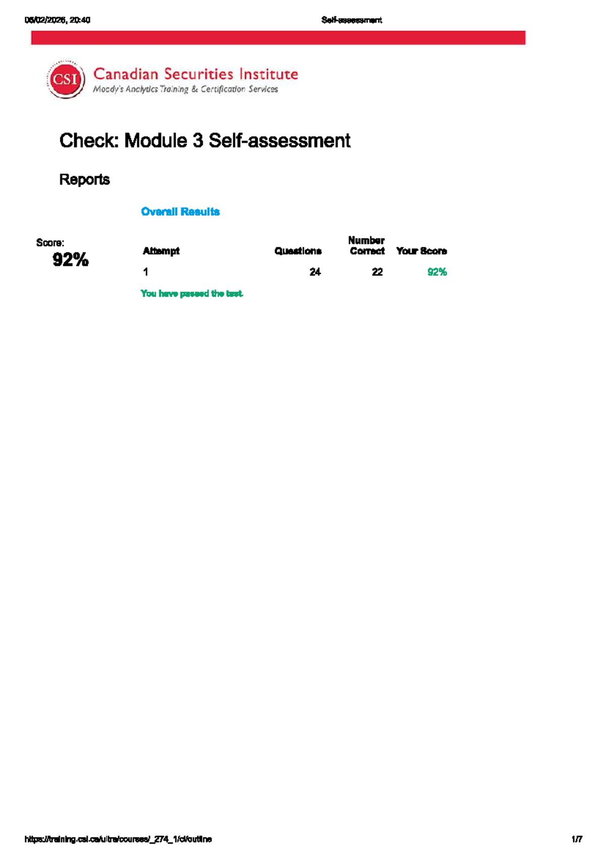 20:40 CSI Module 3 Sample Paper: Analytics Training Certification - Studocu