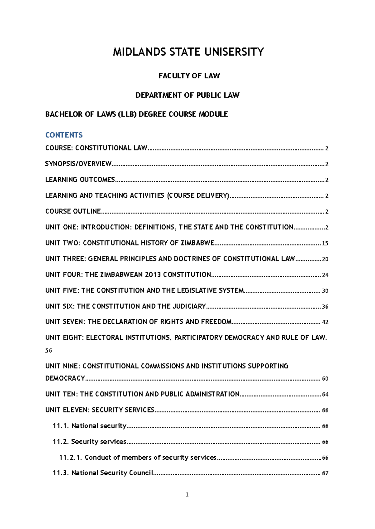 Constitutional Law Notes (LLB) - Comprehensive Study Guide 2024 - Studocu