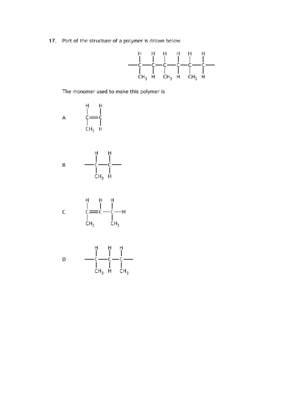 Unit 3 - Plastics - Nat 5 Polymer Structure Analysis - Studocu