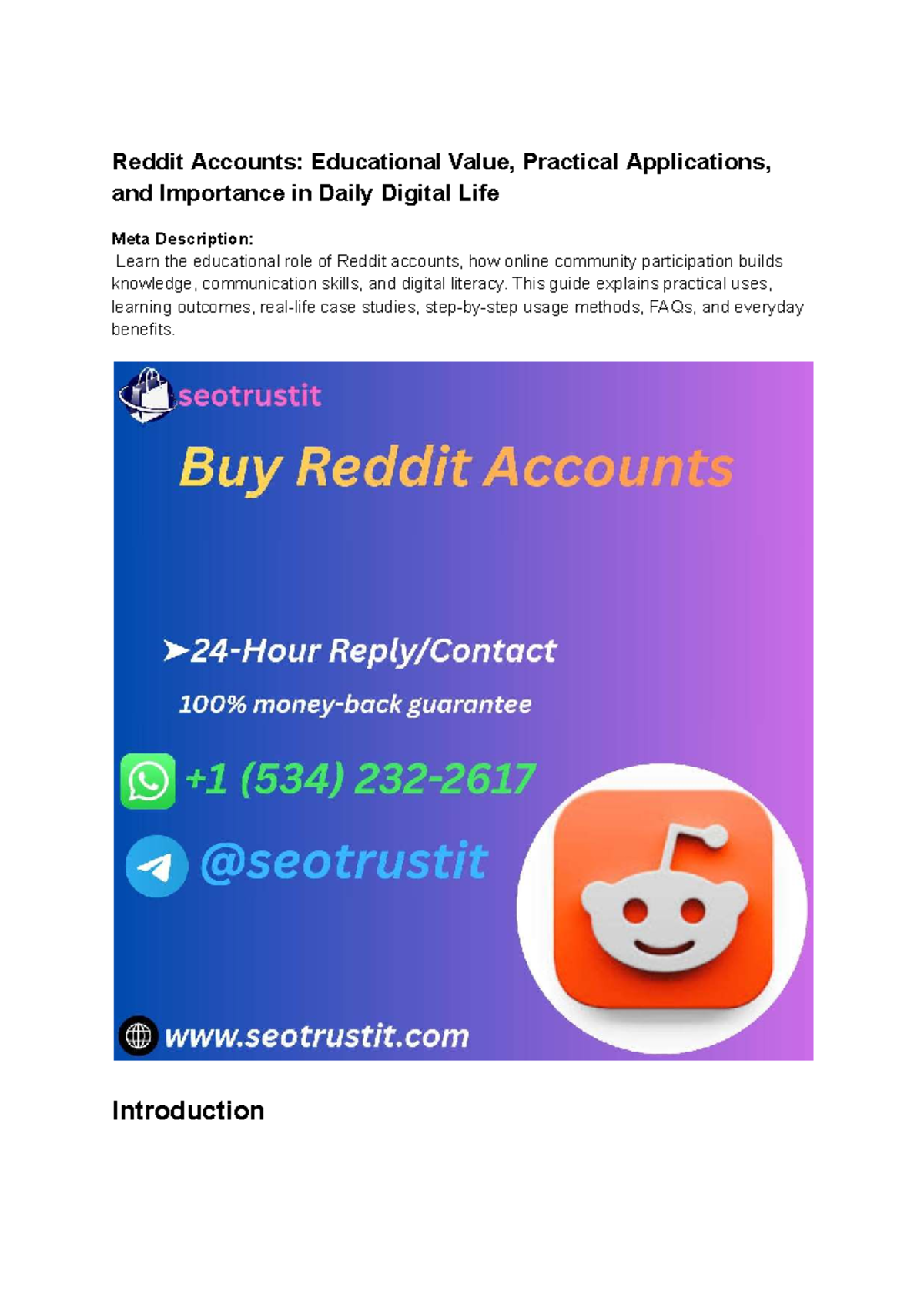 Reddit Accounts: Educational Insights & Practical Uses (2026) - Studocu