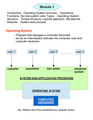 Overviewof Operating Systems-Study Guide - Overview of Operating ...