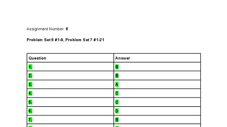 A6 - practice problems - ECN 104 - Assignment Number: 6 Problem Set 6 ...