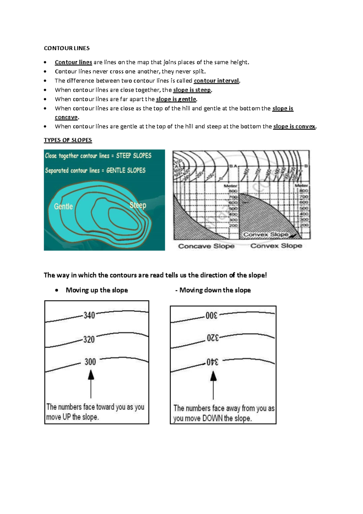 2023 Contour Lines - the document is about map skills dealt with in ...