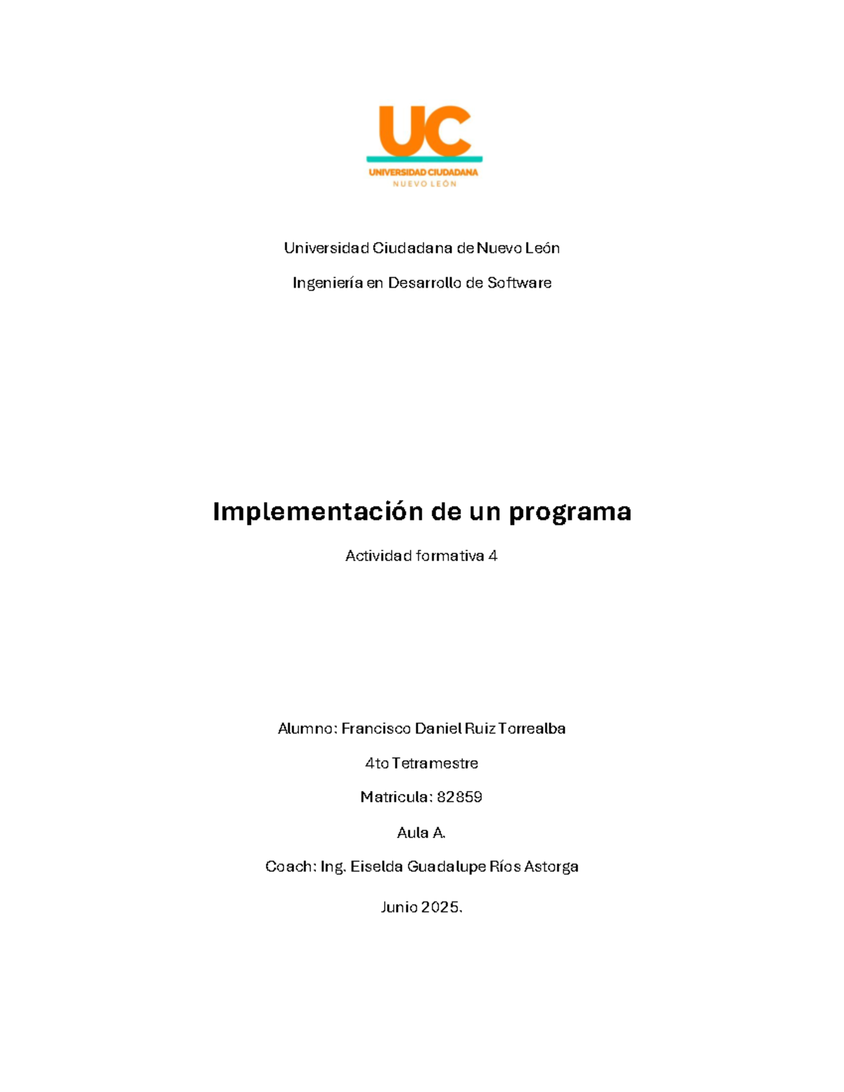 LE 4to Tetramestre: Implementación de Programa en LMC - Studocu