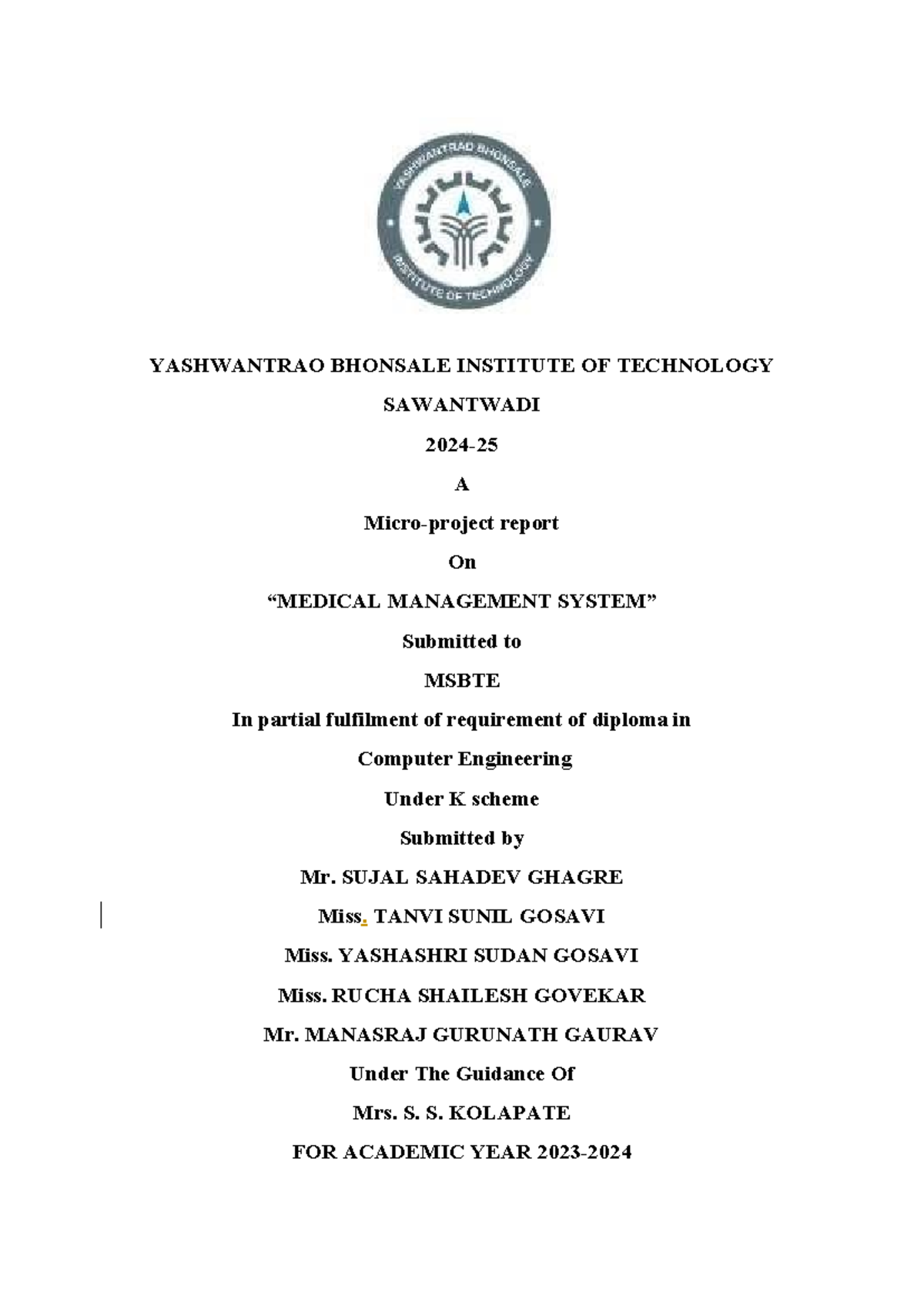 Java Micro Project Report - Diploma in Computer Engineering (1742 ...