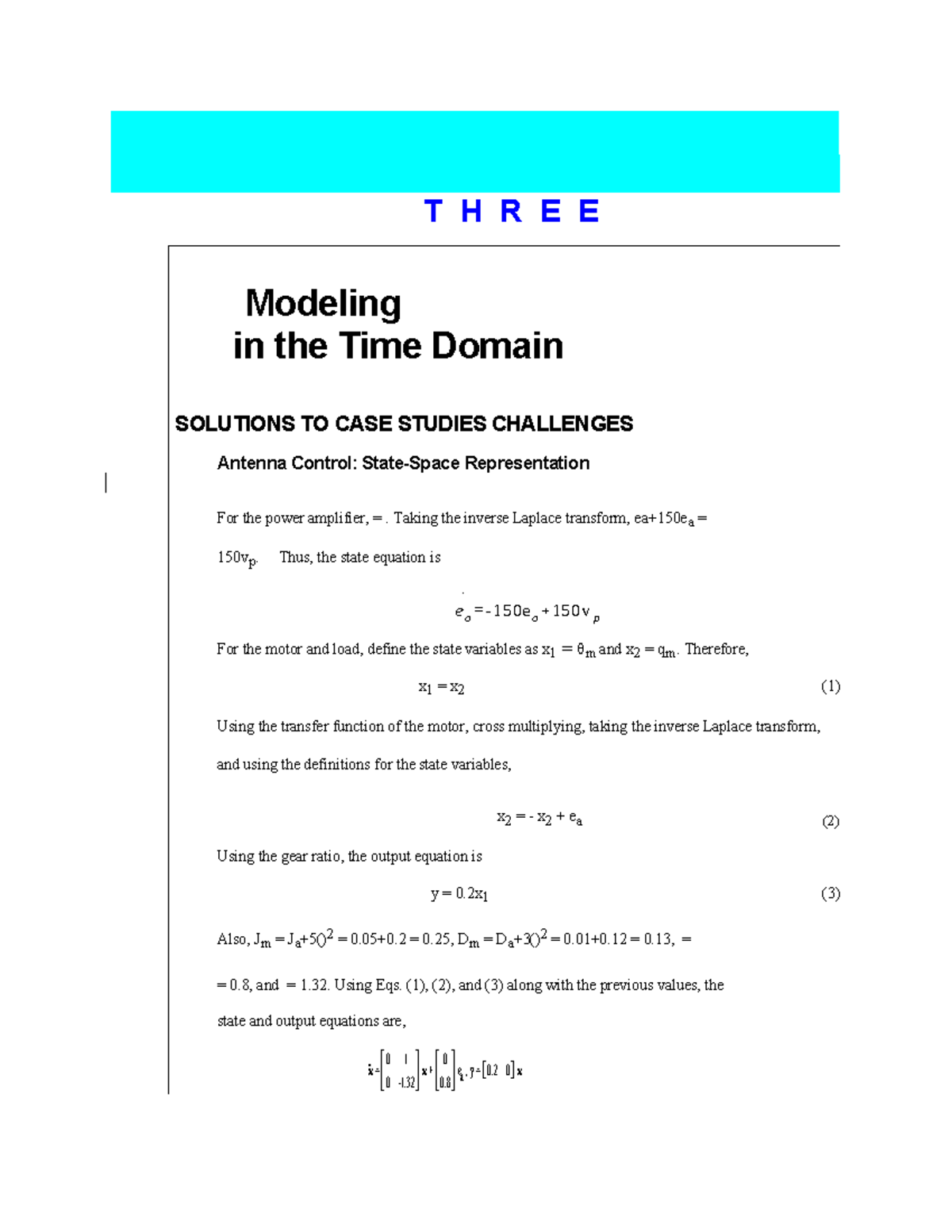 Modeling in the Time Domain: Solutions to Case Studies (Ch03) - Studocu
