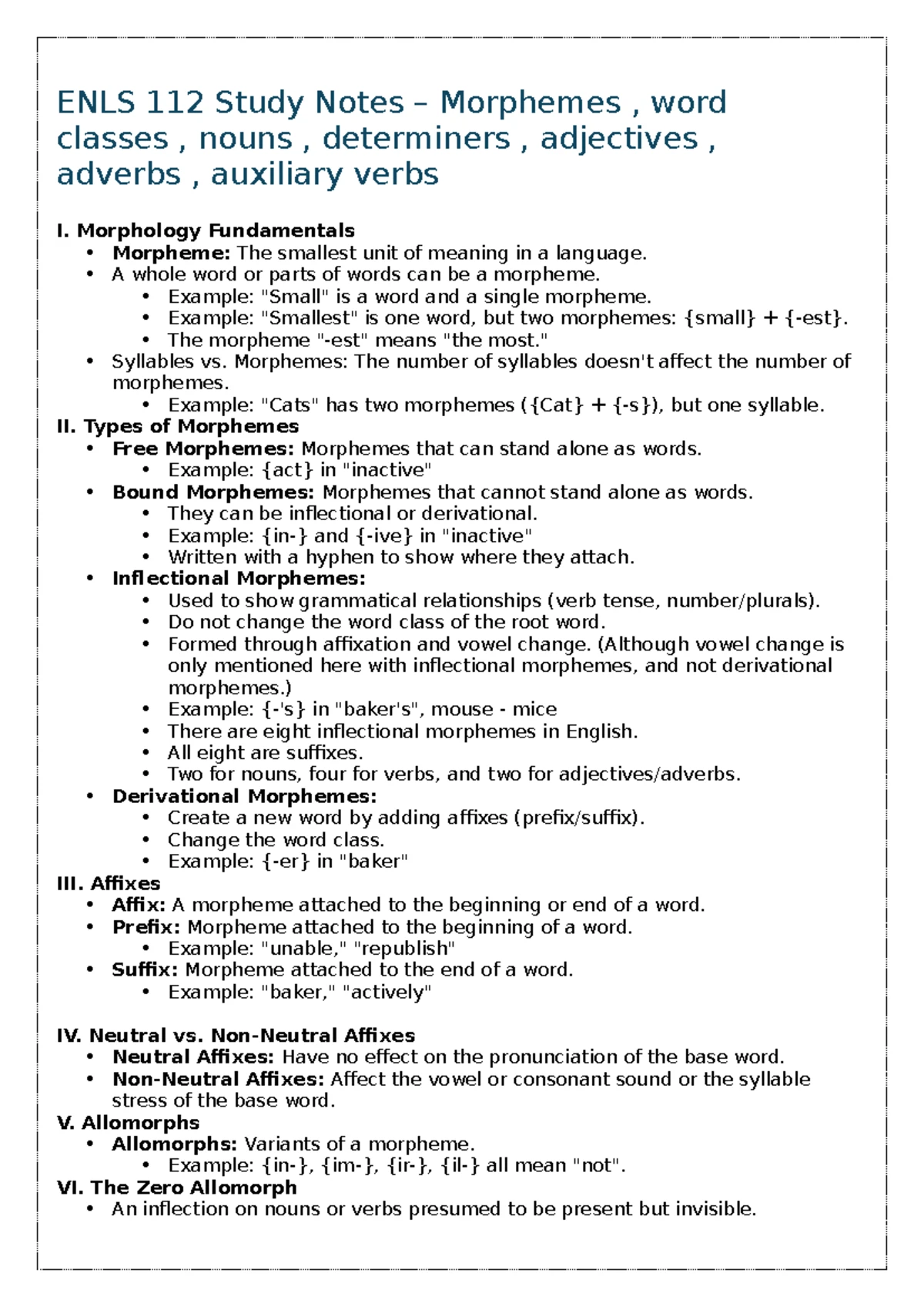 NWU ENLS 112 Module Overview and Guidelines for 2021 Final Exam - Studocu