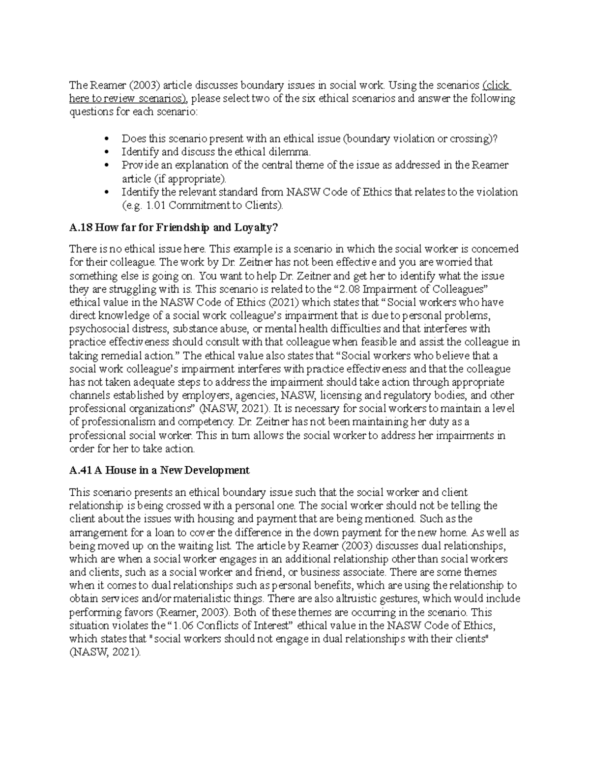 Ethical Scenarios Analysis - SW 301 Discussion Board Insights - Studocu