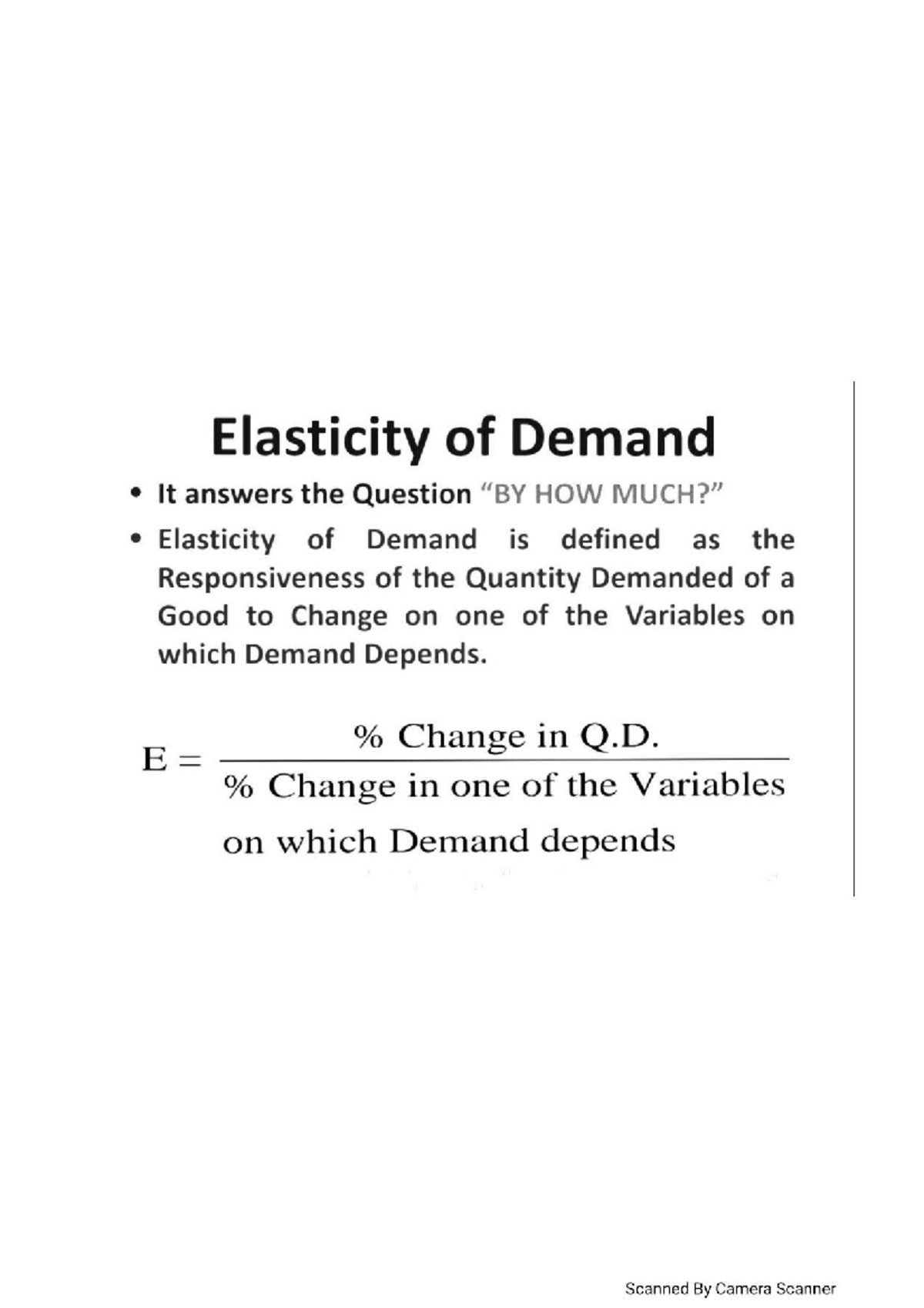 2.2 - Understanding Elasticity of Demand: Key Concepts and Definitions ...