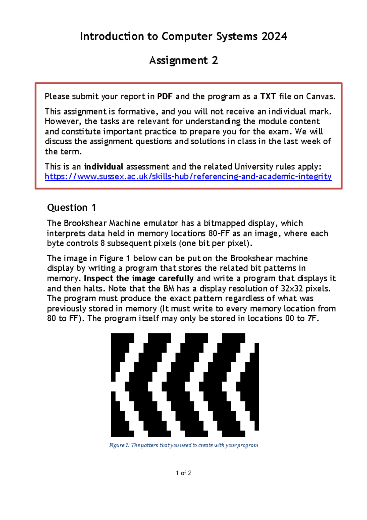 ICS 2024 - Assignment 2: Brookshear Machine Programming Task - Studocu
