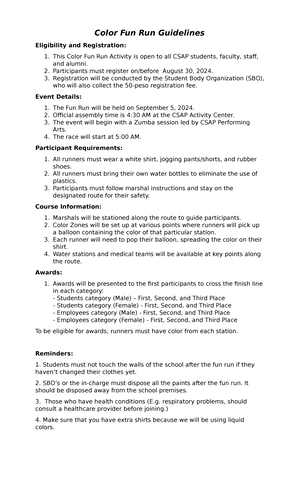 Booth Guidelines - COLEGIO DE SAN ANTONIO DE PADUA Supervised by the ...