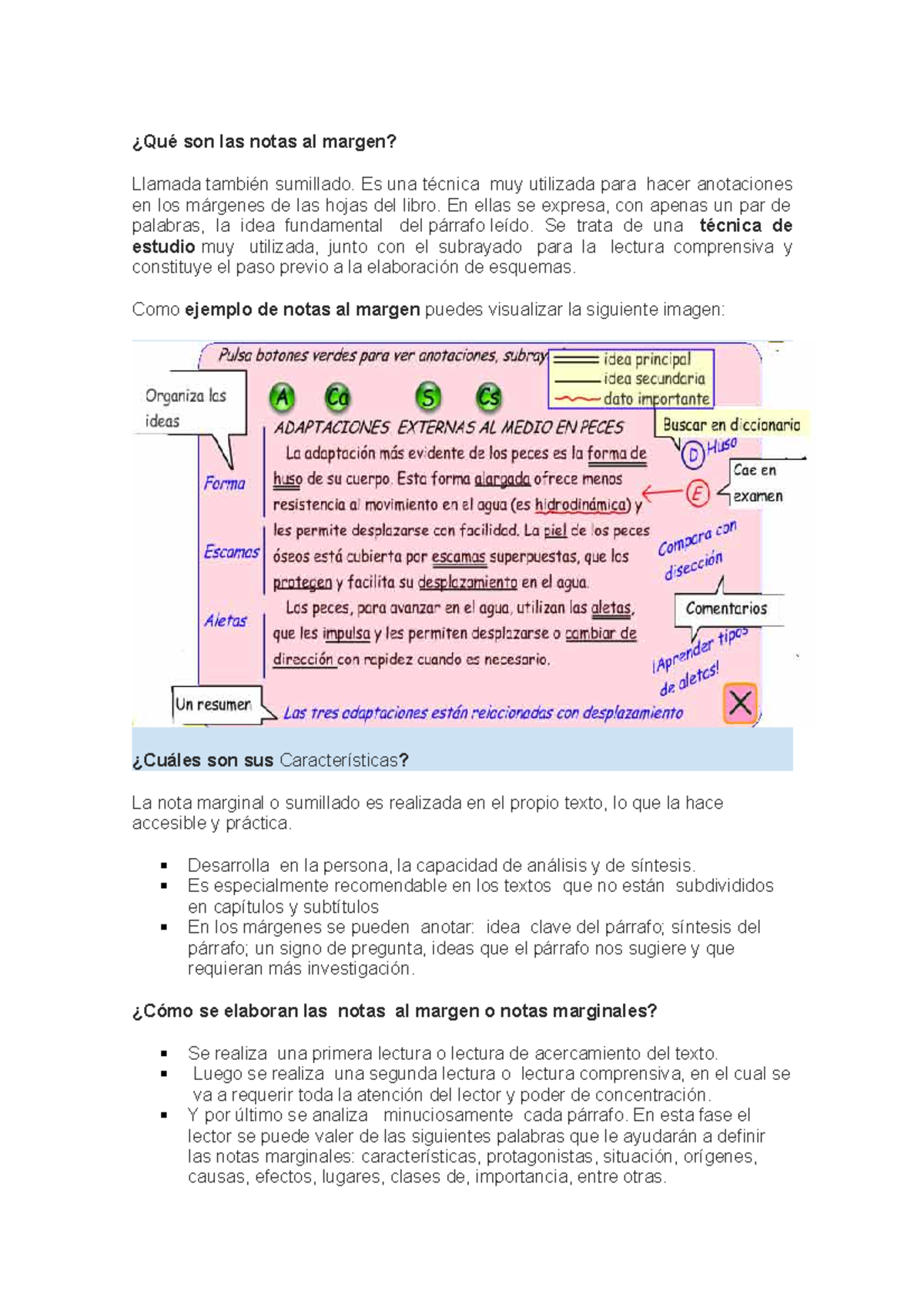 Notas al Margen: Técnica de Estudio para Mejora de Comprensión - Studocu