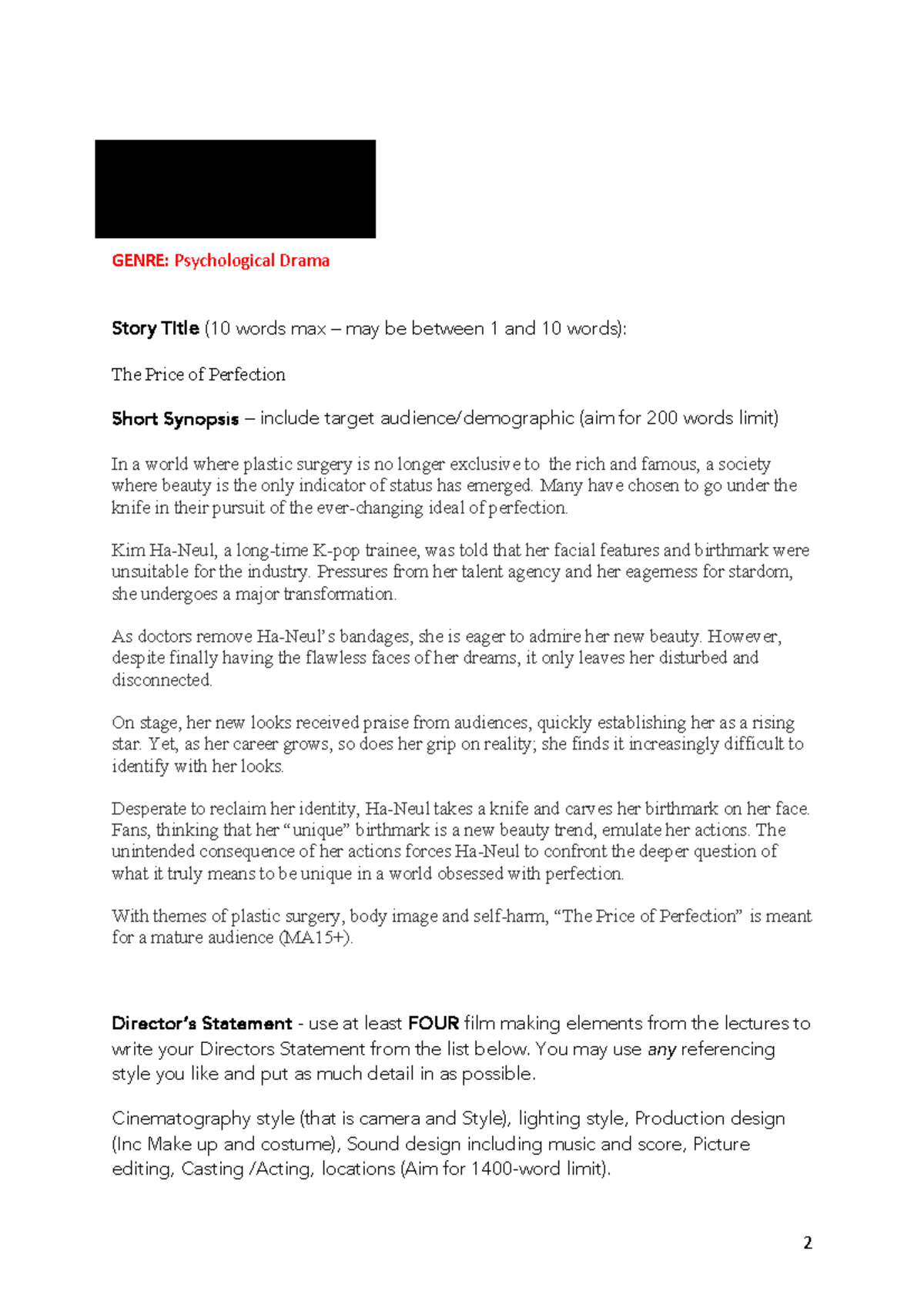 MM1 Director's Statement: Exploring Identity in 