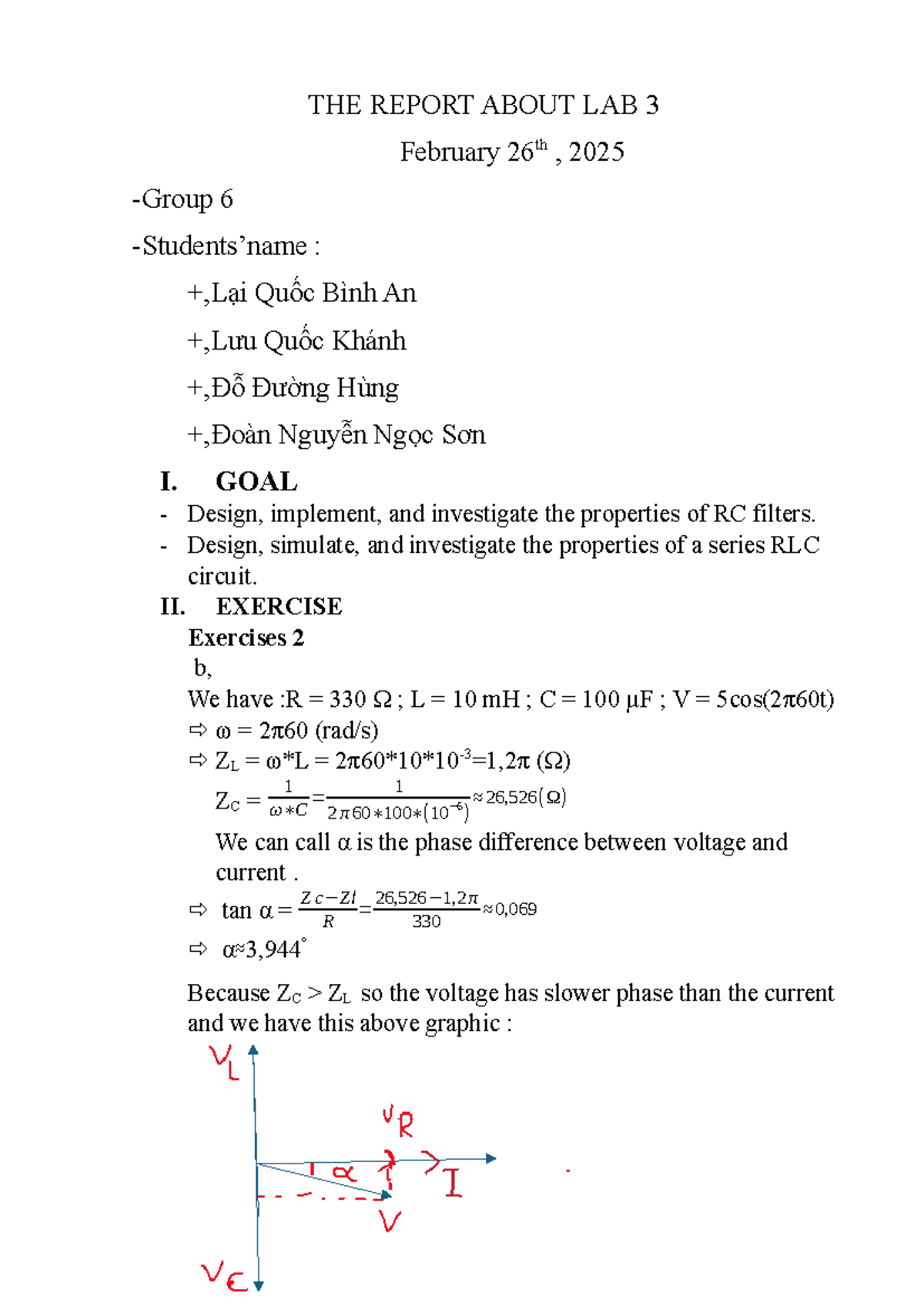 Lab 3 Report: RC and RLC Circuit Analysis and Design - Studocu