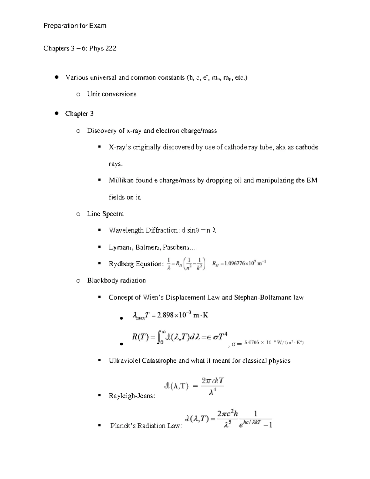Phys 222 Exam 3 Practice Problems & Solutions Guide - Studocu