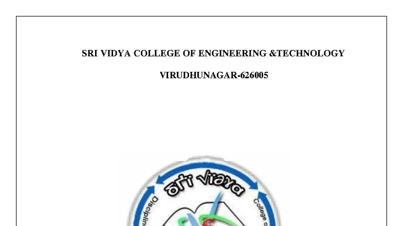 Technical seminar front page - Data science algorithm - DEPARTMENT OF ...