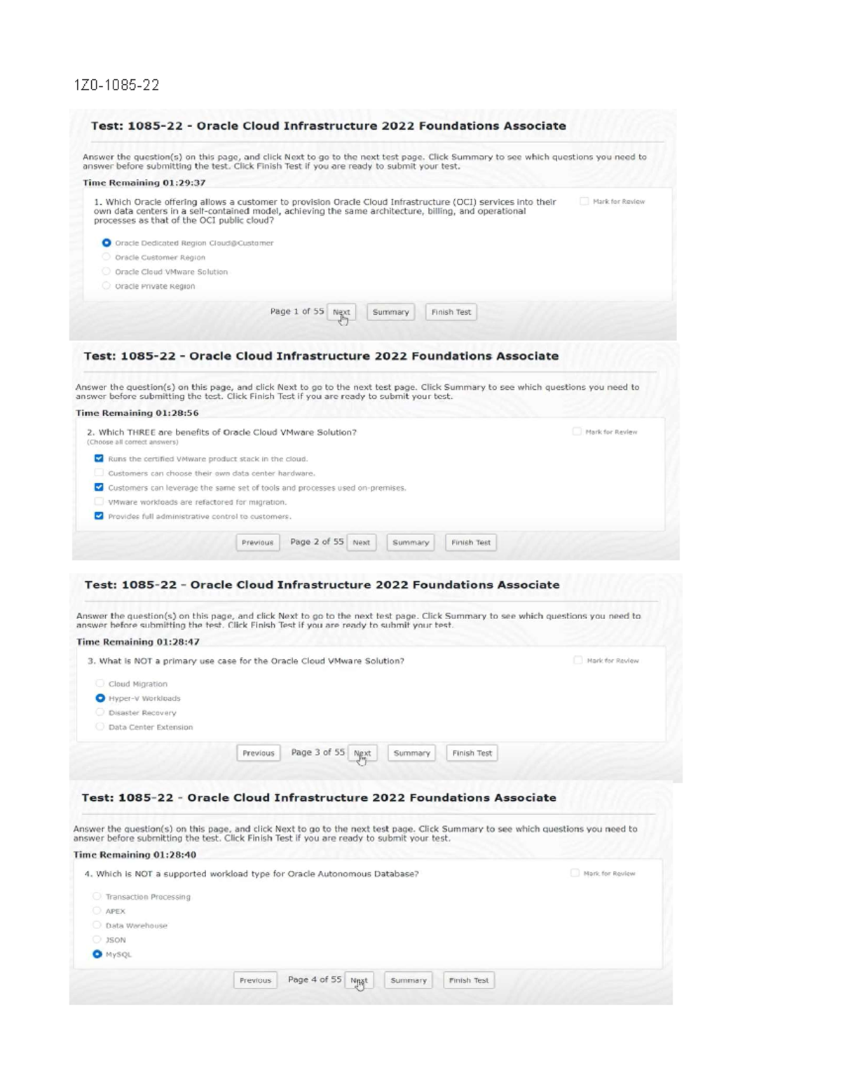 OCI 2022 78 Ex1 - OCI 2022 - Oracle Cloud Infrastructure - 1Z0-1085 ...