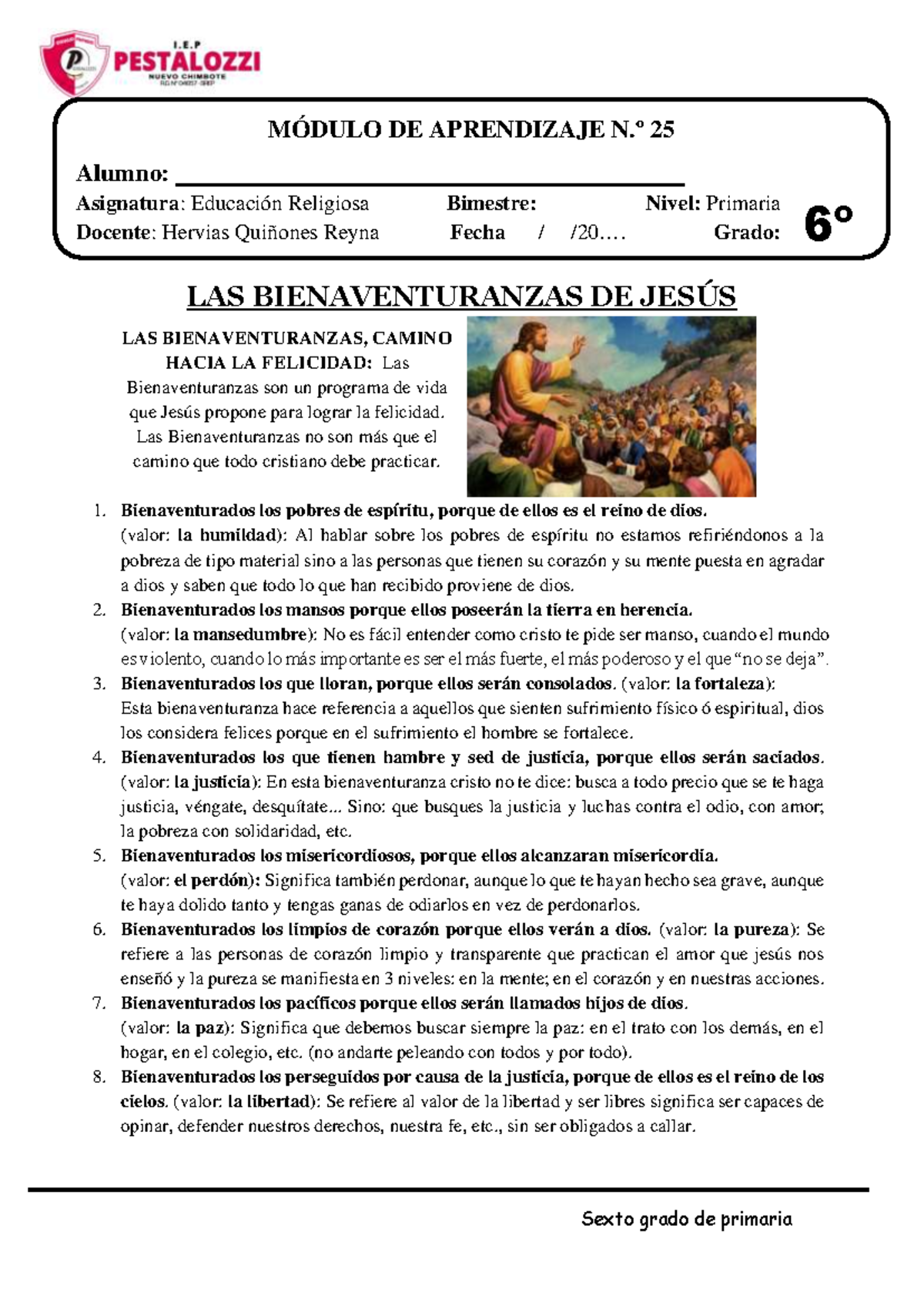 27. Bienaventuranzas de Jesús: Camino hacia la Felicidad en Educación ...