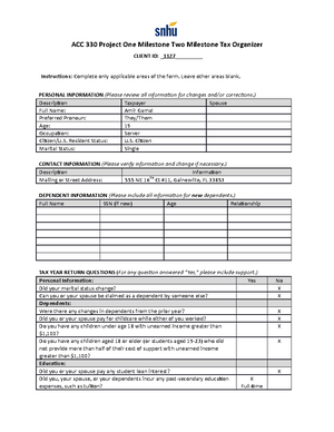 ACC 330 Module One Assignment Template - ACC 330 Module One Assignment ...
