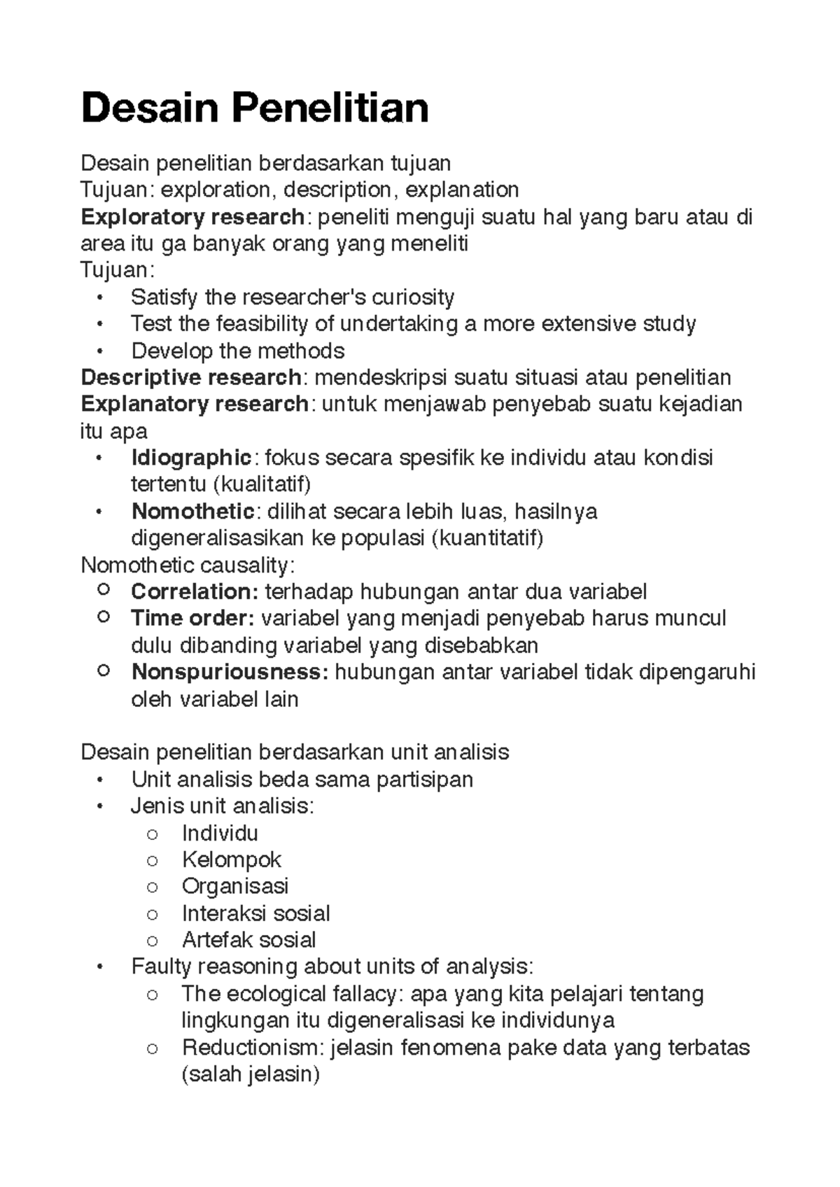 Desain Penelitian: Metode dan Tujuan dalam Riset Exploratory ...