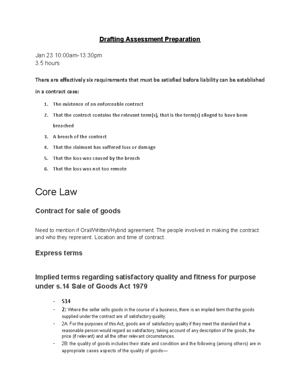 2324 CIV CE02 Drafting Practice Assessment Sample Document - Studocu