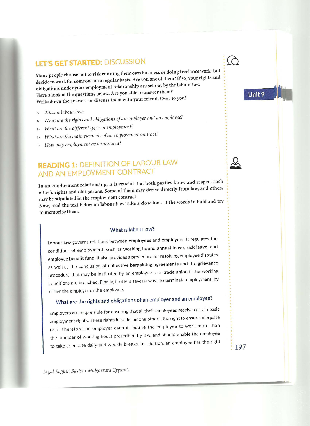 Labour Law & Employment Contracts: Unit 9 Overview - Studocu