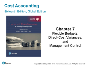 Assignment 7 - Chapter 5 cost accounting solved - Part 6 Exercise: A ...