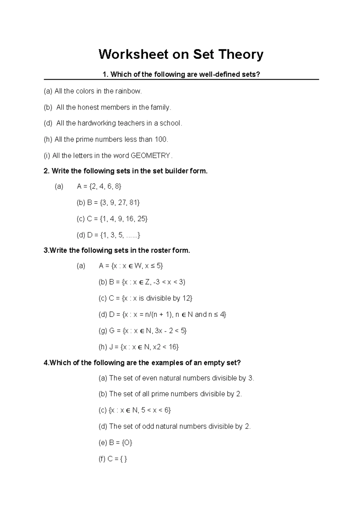 Set Theory Quiz - JRAHS Mathematics Diagnostic Assessment - Studocu