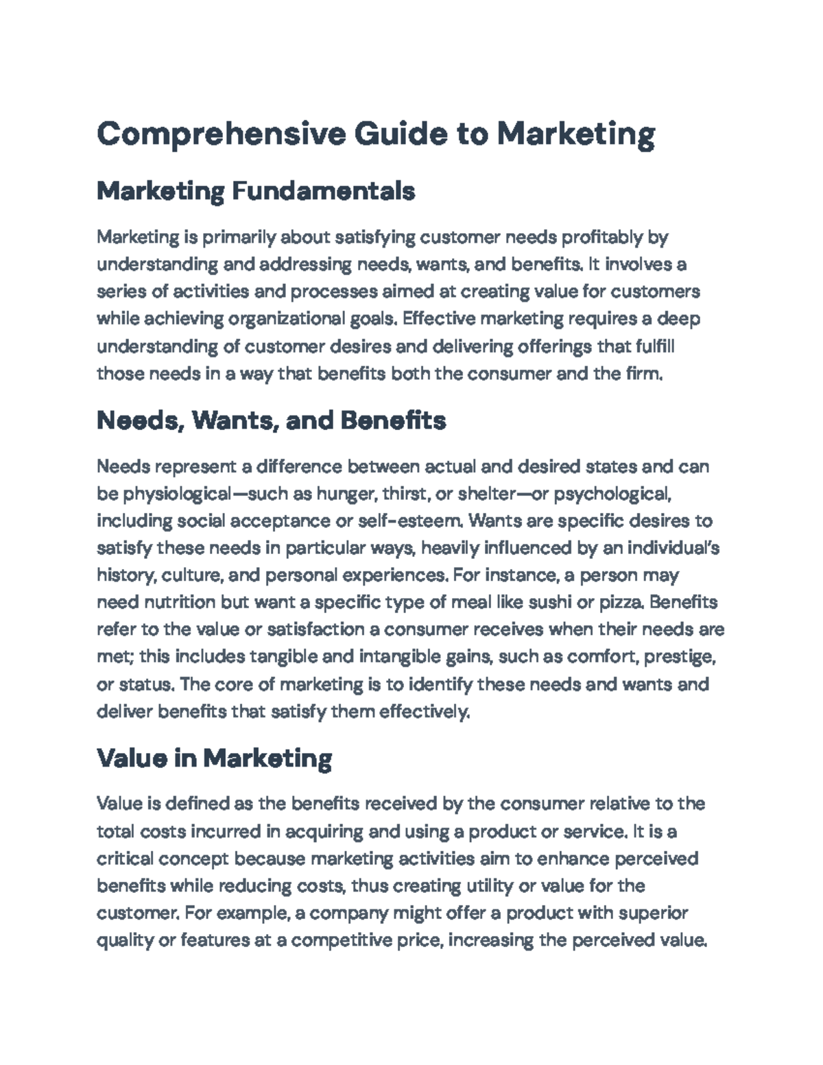 Comprehensive Guide to MKT 101: Principles and Practices of Marketing ...