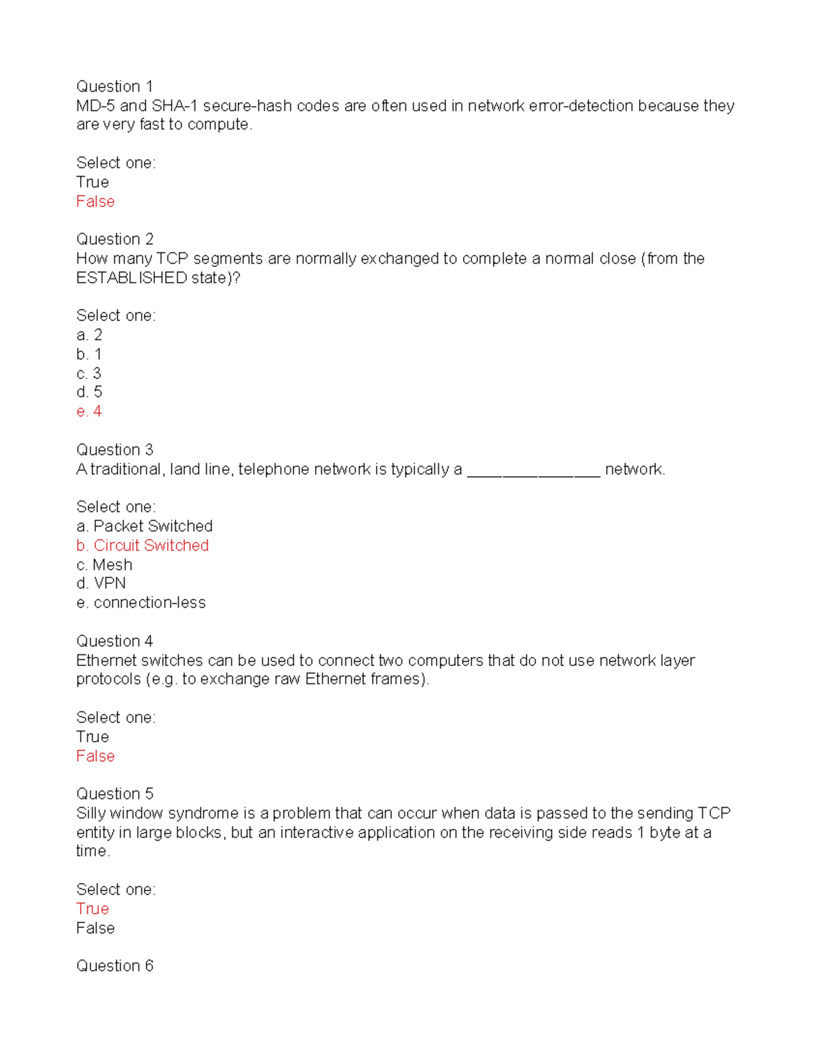 Final exam - Question 1 MD-5 and SHA-1 secure-hash codes are often used ...