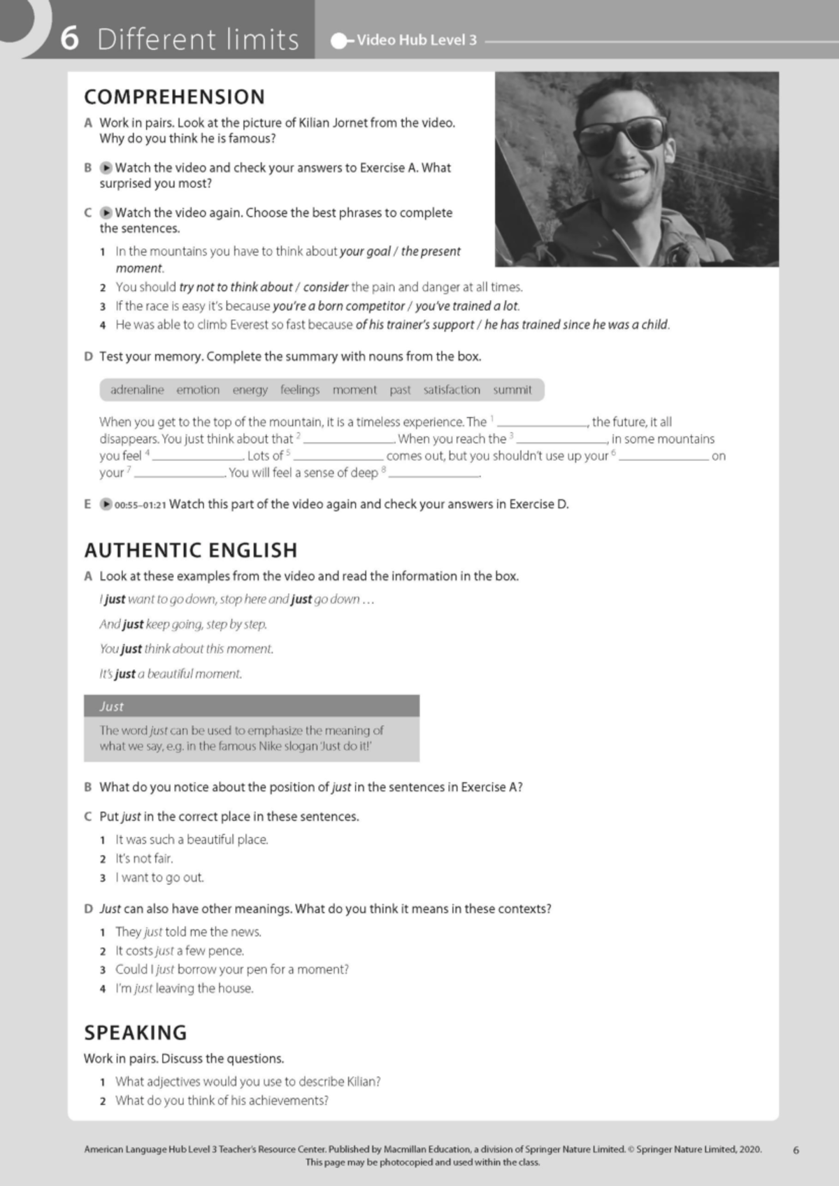 ALH Video Hub Level 3 Unit 6 Worksheets - 6 Different limits Video Hub ...