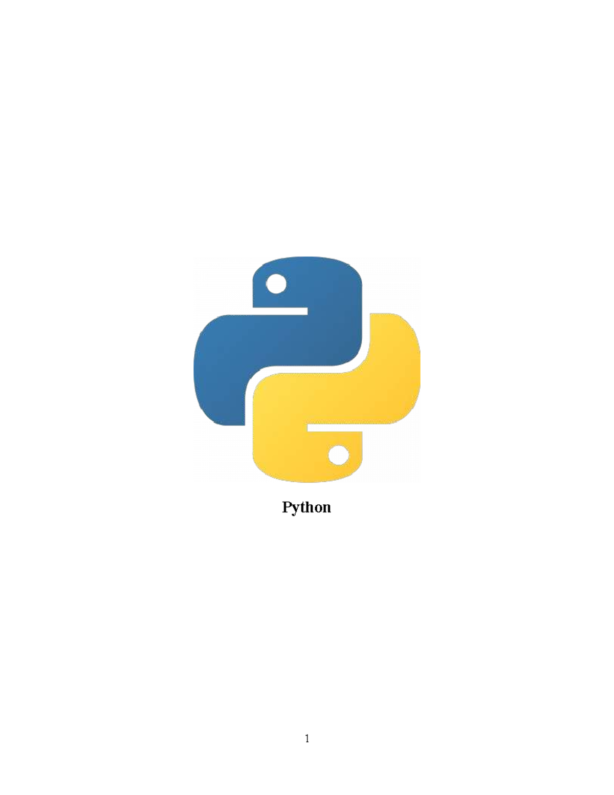 Python 1: Chương 1 - Giới thiệu Khái niệm Cơ bản về Python - Studocu