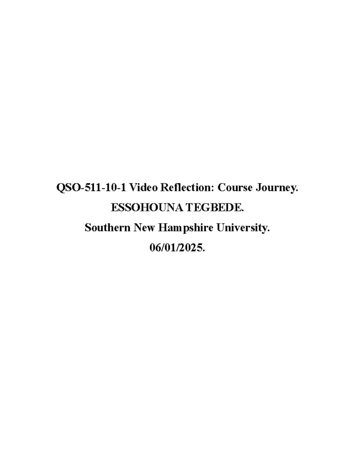 QSO-511-10-1 Video Reflection: Insights on Data Quality & Analytics ...