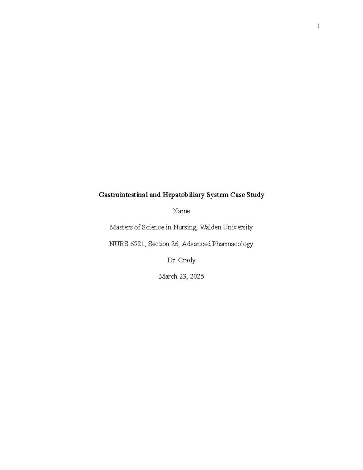 NURS 6521 Week 4 Case Study: Advanced Pharmacology Review - Studocu