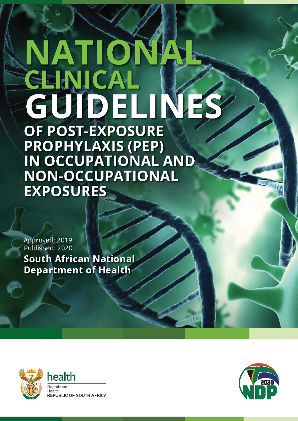 National Clinical Guidelines for PEP in Occupational Exposures (2021 ...