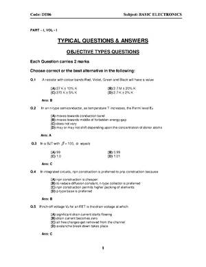 Differential amplifier - Electronic Devices and Circuits - TH E D IF F ...